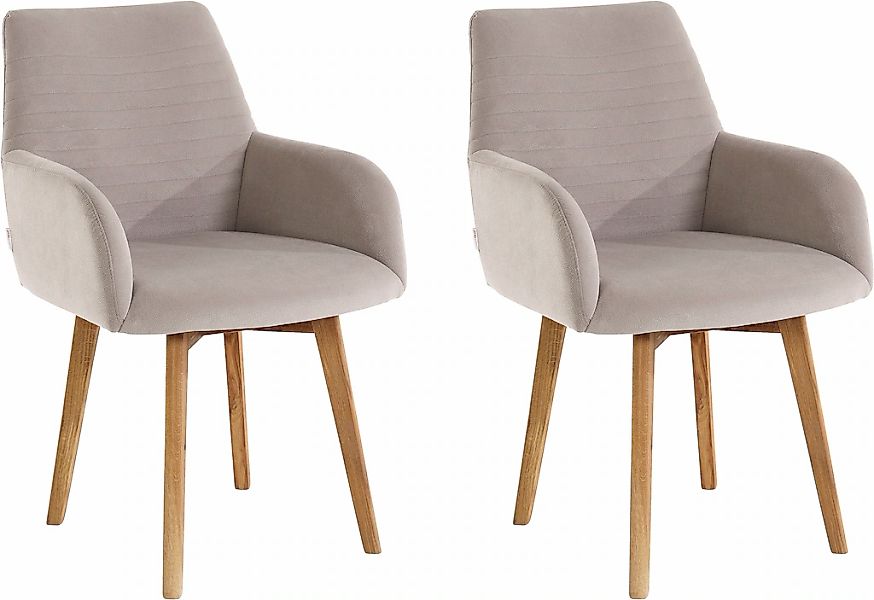 OTTO products Armlehnstuhl "Alessja" (Set) 2 Stk.Bezug aus Microfaser, Gest günstig online kaufen