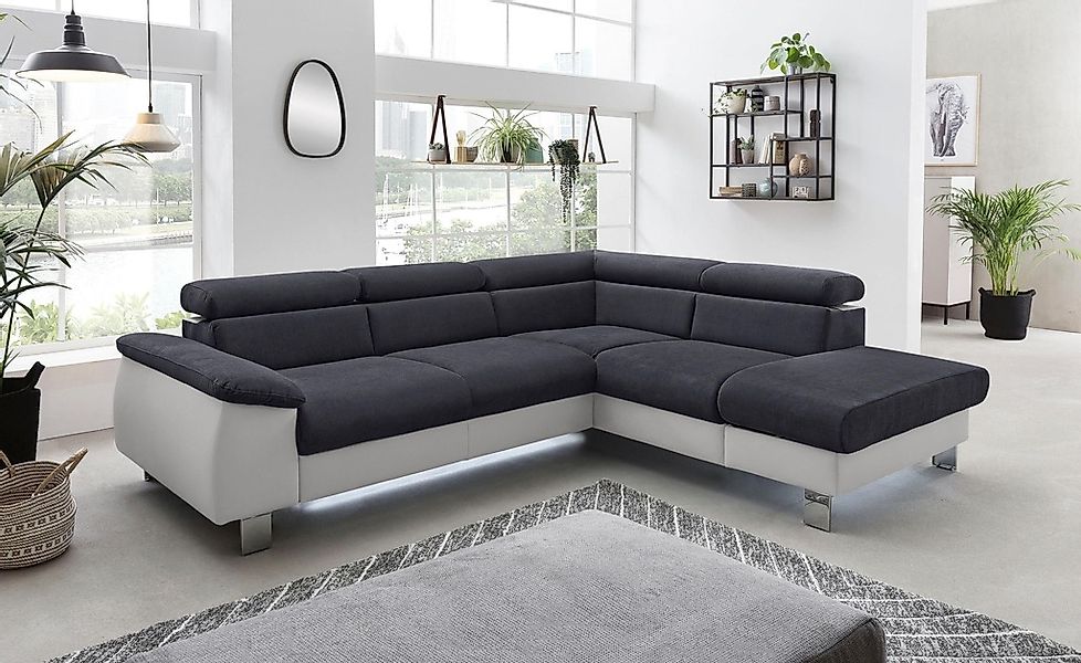 COTTA Polstergarnitur "Komaris L-Form", (Set), Set bestehend aus: Ecksofa m günstig online kaufen