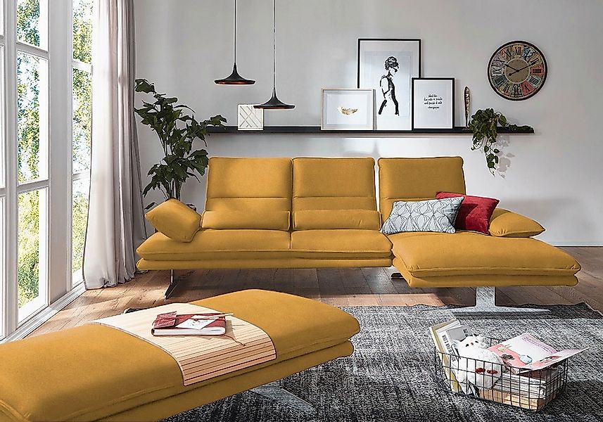 W.SCHILLIG Ecksofa "broadway, Designsofa mit tollem Sitzkomfort, L-Form", S günstig online kaufen