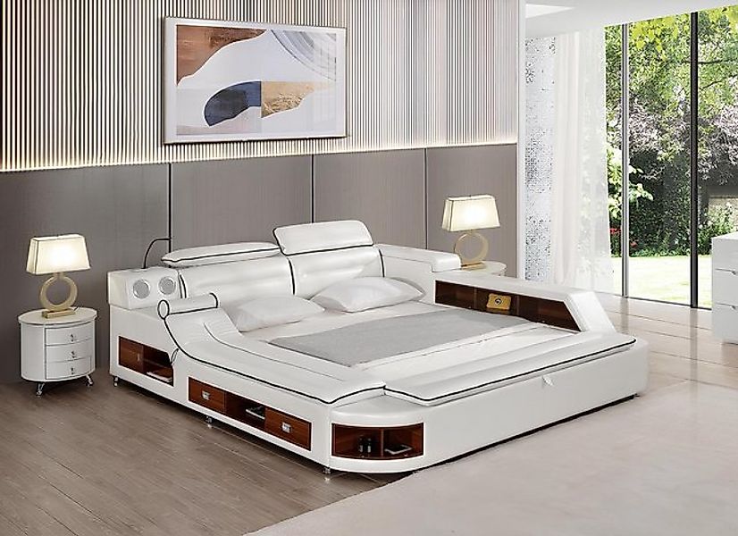 Xlmoebel Bett Luxuriöses Doppelbett mit Massagefunktion und multifunktional günstig online kaufen