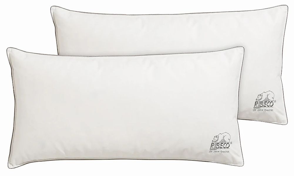 RIBECO Federkissen "Eve" Füllung: 90 % Federn, 10 % Daunen 2 Stk. tlg. Jubi günstig online kaufen