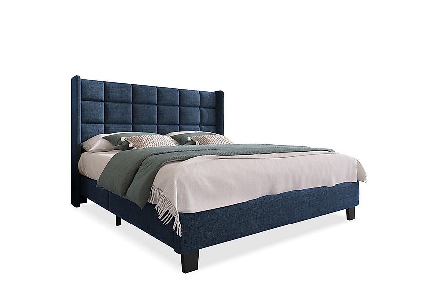 Flieks Polsterbett (1-tlg), Doppelbett Leinen 140x200cm ohne Matratze günstig online kaufen