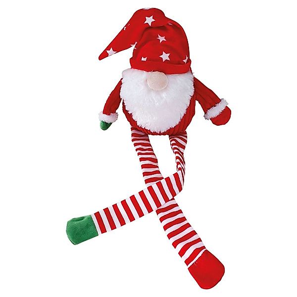 Nobby Tierkuscheltier Hundespielzeug Xmas Weihnachtswichtel rot/weiß günstig online kaufen