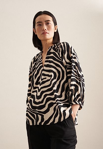 seidensticker Shirtbluse Schwarze Rose 3/4-Arm Rundhals günstig online kaufen