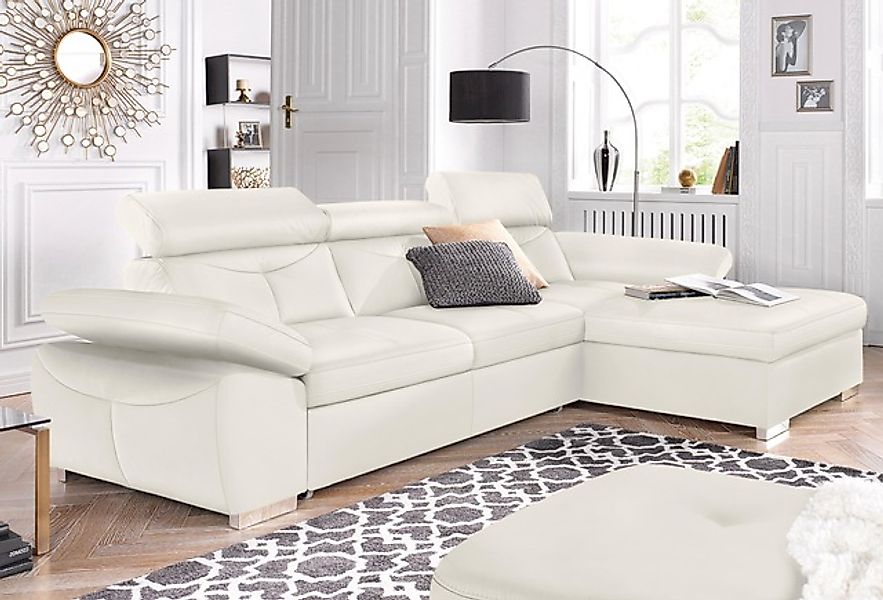 exxpo - sofa fashion Ecksofa »Spring, super bequem, mit Armteil- und Kopfte günstig online kaufen