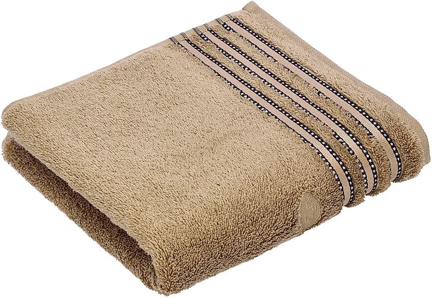 Vossen Badetuch »Cult de Luxe«, (1 St., Badetuch 67 x 140 cm), mit Glanzbor günstig online kaufen