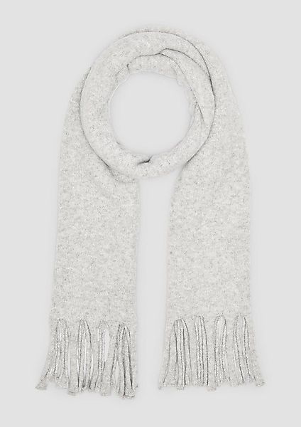 s.Oliver Schal Tuch, Gestrickter Schal mit Fransen günstig online kaufen