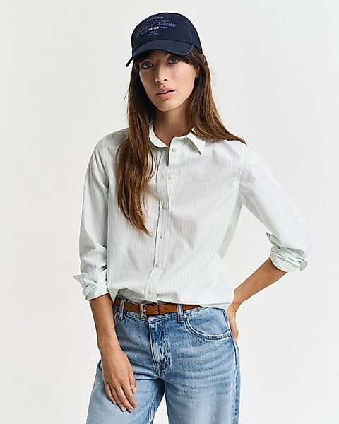 Gant Hemdbluse REG POPLIN STRIPED SHIRT mit einer kleinen Logostickerei auf günstig online kaufen