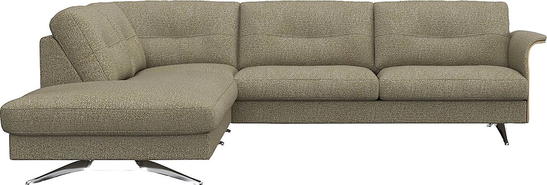 FLEXLUX Ecksofa "Glow, super bequem durch hochwertigem Sitzaufbau mit Feder günstig online kaufen