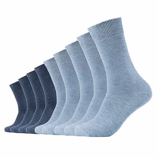 Camano Unisex Socken - Comfort Socks, einfarbig, 9er Pack Blau 43-46 günstig online kaufen