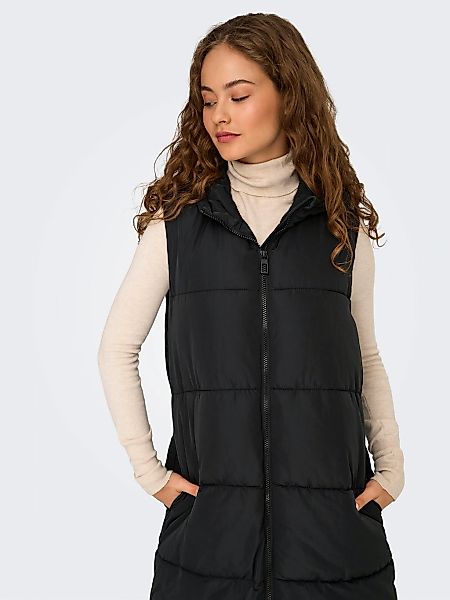 ONLY Steppweste "ONLALINA LONG WAISTCOAT OTW NOOS" Materialmix günstig online kaufen