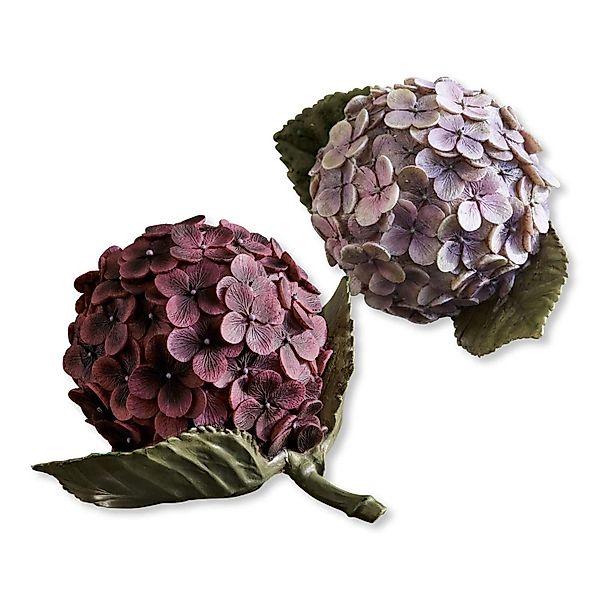 Kunstblume Dekoblume 2er Set Hortensie lila/pink, günstig online kaufen