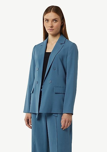 comma Jackenblazer Indoor-Blazer Offener Longblazer mit Piquestruktur günstig online kaufen