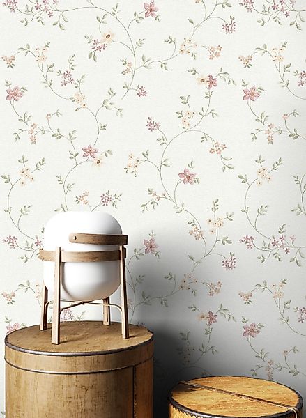 Newroom Vliestapete, strukturiert, Blumentapete, modern günstig online kaufen