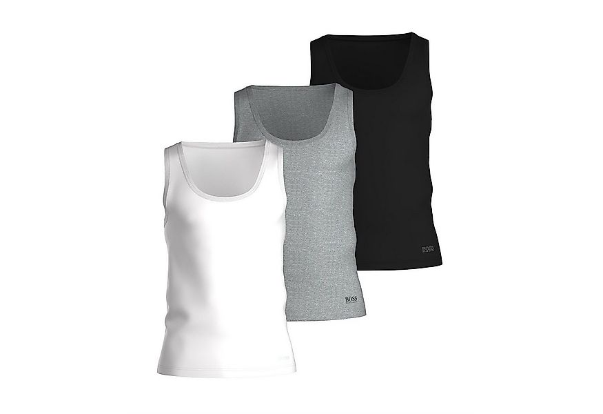 BOSS Unterhemd Pure Cotton (3-St., 3er-Pack) Tank Top 3er Pack Achselhemd R günstig online kaufen