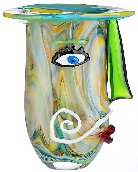 Casablanca by Gilde Tischvase »Plato«, (1 St.), dekorative Vase aus Glas, B günstig online kaufen