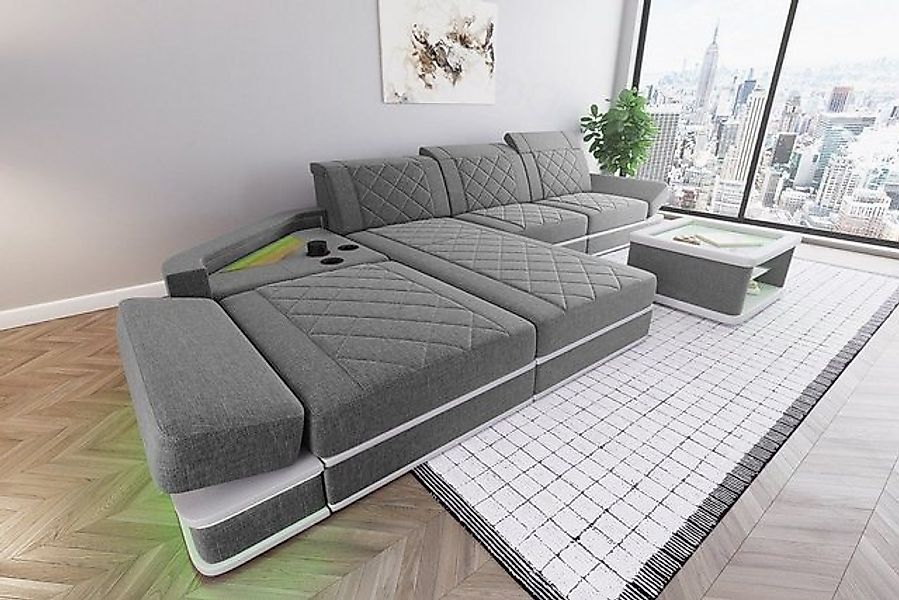 Sofa Dreams Ecksofa Design Strukturstoff Stoff Sofa Perugia L Form H Polste günstig online kaufen