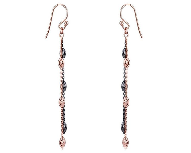 Materia Paar Ohrhänger Damen Bicolor Glitzer SO-360, aus 925 Sterling Silbe günstig online kaufen