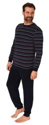 Normann Pyjama Herren Frottee Schlafanzug lang, günstig online kaufen