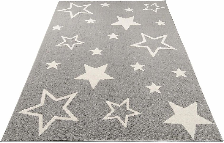 OCI DIE TEPPICHMARKE Teppich "Kiddy Star" rechteckig 11 mm Höhe Sterne, Kur günstig online kaufen