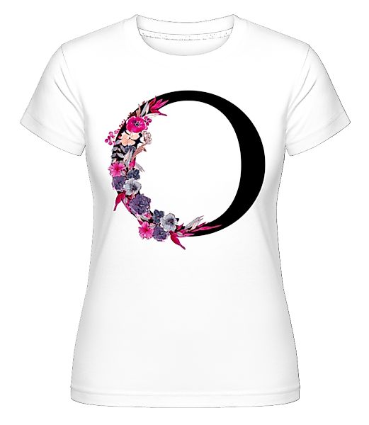 Blumen Initiale O · Shirtinator Frauen T-Shirt günstig online kaufen