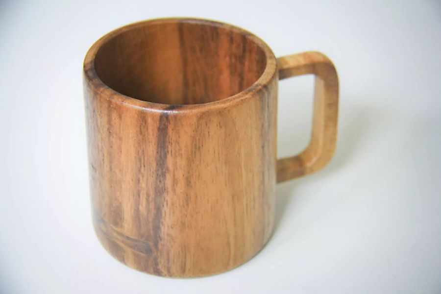 Kaffeetasse Aus Holz, Handgefertigter Becher Aus Akazie günstig online kaufen