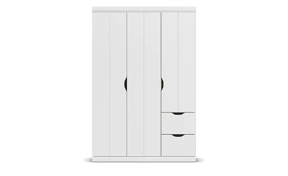 Kleiderschrank mit Schubladen Frieda ¦ weiß ¦ Maße (cm): B: 136 H: 203 Schr günstig online kaufen