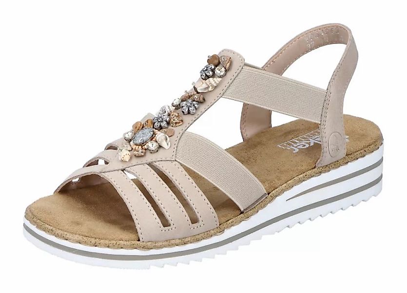 Rieker Riemchensandale, Sommerschuh, Sandalette, Keilabsatz, mit sommerlich günstig online kaufen