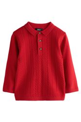 Next Poloshirt Polohemd im Zopfstrick (1-tlg) günstig online kaufen