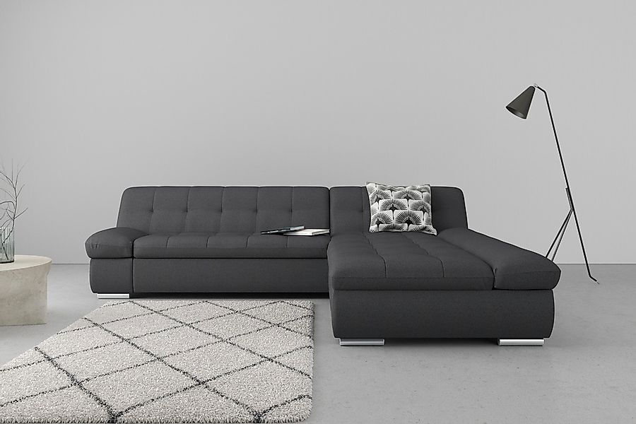 DOMO collection Ecksofa »Mona L-Form«, wahlweise mit Bettfunktion günstig online kaufen