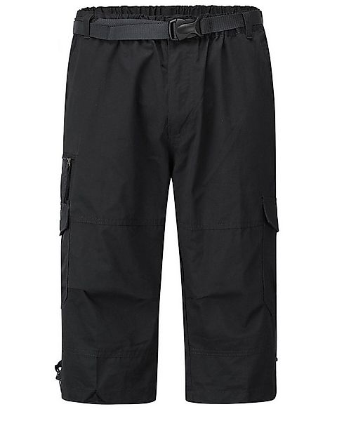 Allthemen Cargohose Herren 3/4 Cargo Shorts mit Gummiband günstig online kaufen