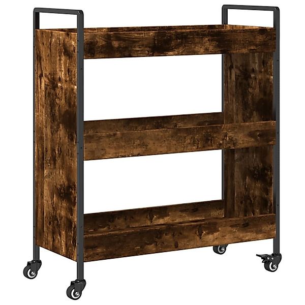 vidaXL Küchenwagen Küchenwagen Räuchereiche 70x30x82 cm günstig online kaufen