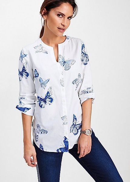 bonprix Druckbluse (1-tlg) figurumspielende Tunika-Passform, aus Viskose, K günstig online kaufen