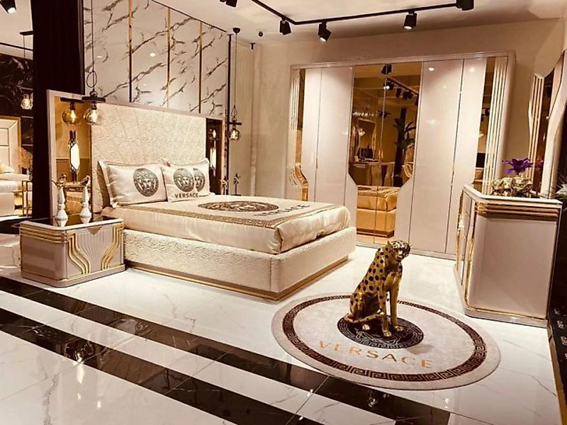 JVmoebel Bett, Design Bett Doppelbett Luxus Metall Betten Schlafzimmer Möbe günstig online kaufen