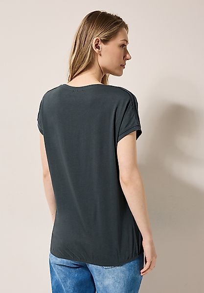 Cecil V-Shirt, mit Elastiksaum günstig online kaufen