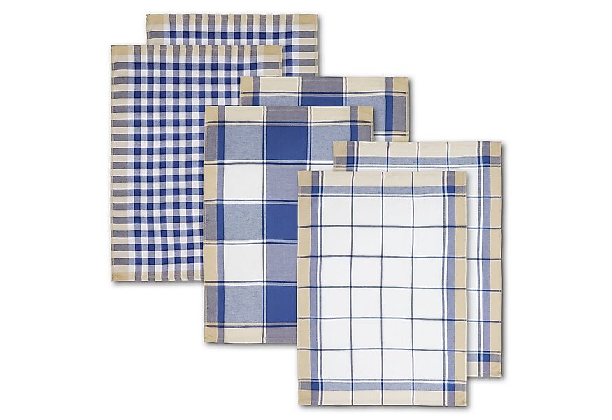 Dyckhoff Geschirrtuch KARO, Maße je Tuch ca. 50x70 cm, (Set, 6-tlg), mit dr günstig online kaufen