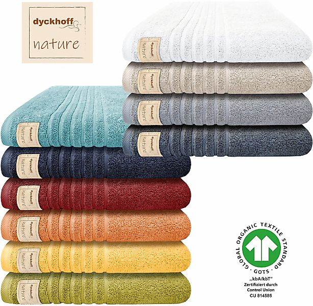 Dyckhoff Handtuch Set »Nature«, Set, 3 tlg., Frottier, 3er Set: 2x Handtüch günstig online kaufen