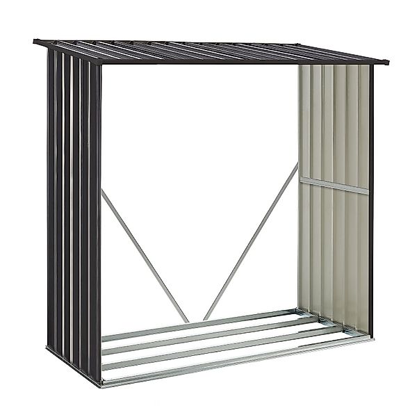 Juskys Kaminholzregal Enno, 1 m² Grundfläche, wetterfeste, stabile Konstruk günstig online kaufen