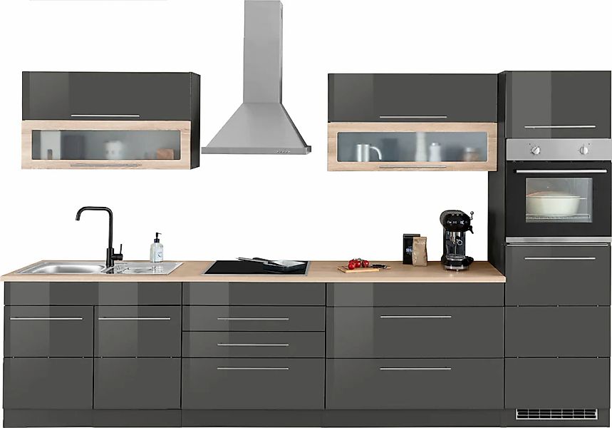 HELD MÖBEL Küchenzeile "Wien", Breite 340 cm, wahlweise mit E-Geräten und I günstig online kaufen