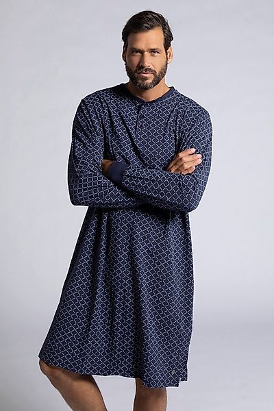 JP1880 Schlafanzug Nachthemd uni Langarm bis Gr 8XL günstig online kaufen