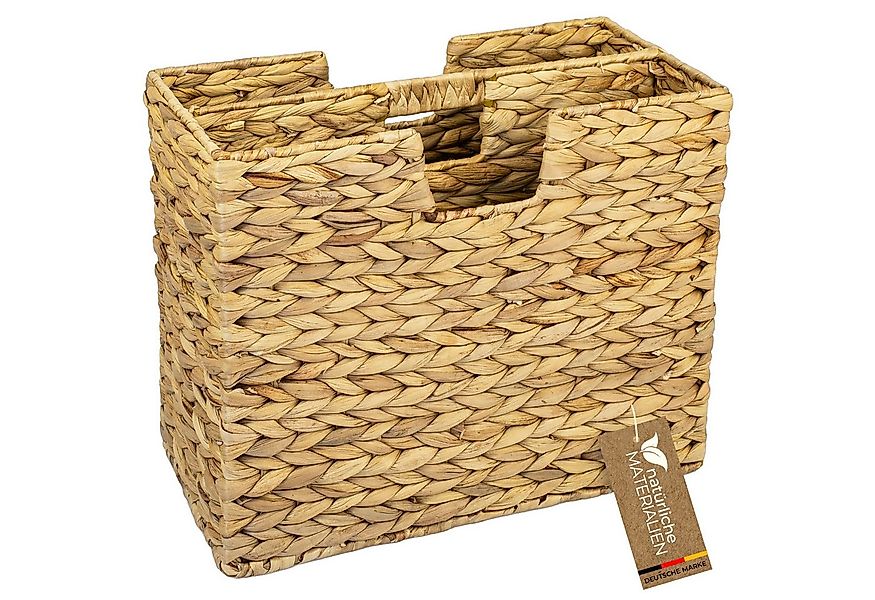 HMF Zeitungsständer Zeitungskorb geflochten aus Wasserhyazinthe, vielfältig günstig online kaufen