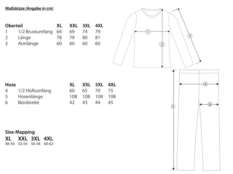 Moonline Pyjama Pyjama in großen Größen günstig online kaufen