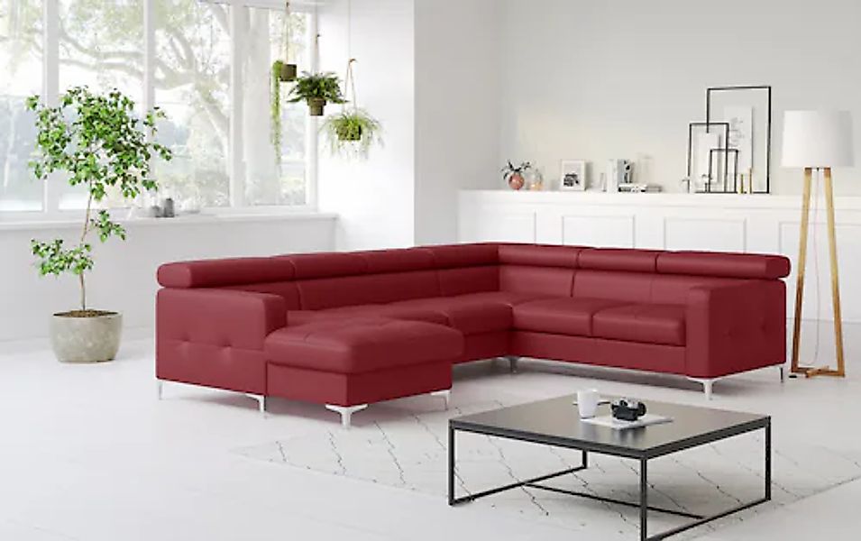 COTTA Wohnlandschaft »Sammy U-Form« mit Kopfteilverstellung, wahlweise mit günstig online kaufen