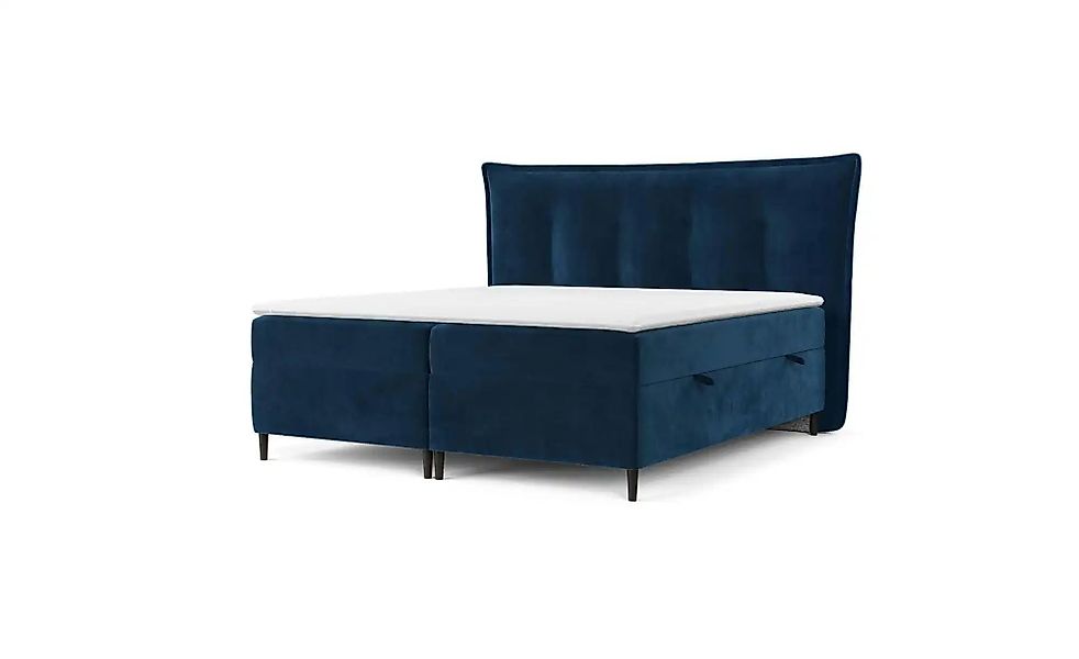 Boxspringbett mit Stauraum   ¦ blau ¦ Maße (cm): B: 233 H: 130 Betten > Kom günstig online kaufen