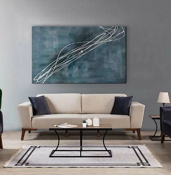 JVmoebel Sofa Wohnzimmer Sofa Design Dreisitzer Moderne Couch Beige, Made i günstig online kaufen