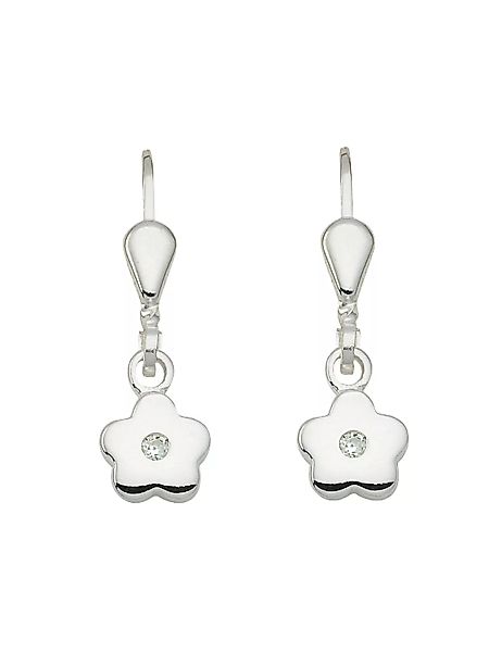 Adelia´s Paar Ohrhänger "925 Silber Ohrringe Ohrhänger Blüte", mit Zirkonia günstig online kaufen