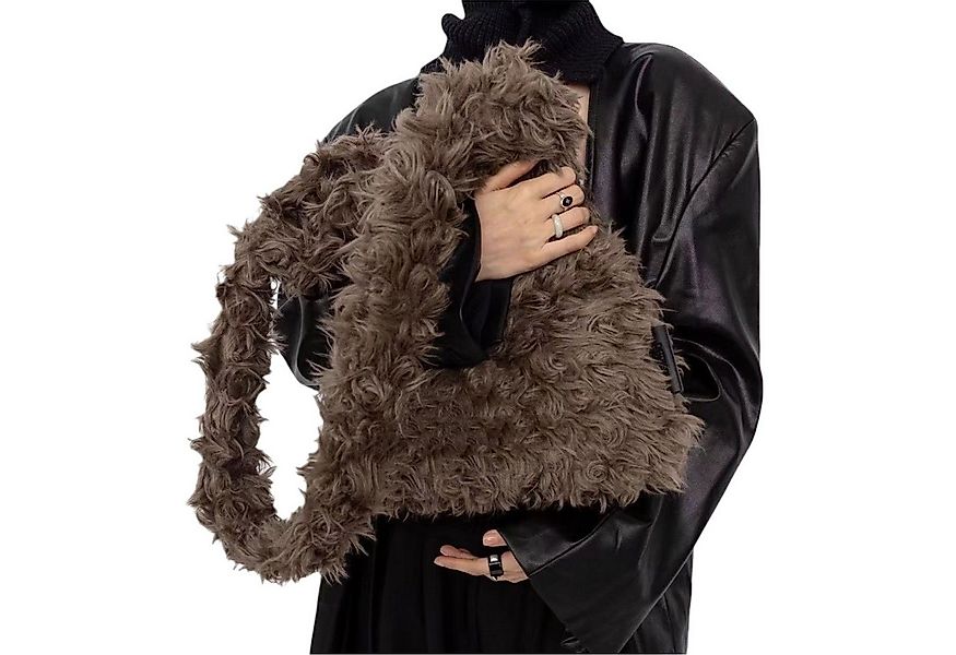 Refttenw Umhängetasche Vintage Messenger Bag,Plüschtasche,großes Fassungsve günstig online kaufen