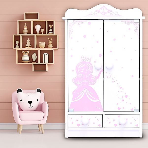 habeig Puppenkleiderschrank XXL Puppenschrank Kinderschrank 52 günstig online kaufen