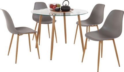 INOSIGN Essgruppe Miller, (Set, 5-tlg), Glastisch günstig online kaufen