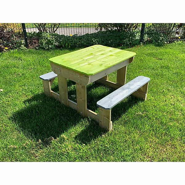 Wendi Toys Sand & Wasser Picknick Tisch inkl. Bänken 50 cm x 100 cm x 80 cm günstig online kaufen